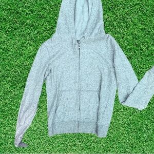 Victorias Secret Pink Grey Zip Up Sweatshirt